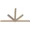 Ekena Millwork Kennewick Smooth Timber Gable Bracket, Douglas Fir, 108"W x 63"H x 3 1/2"D x 5 1/2"F, 14/12 Pitch GBW108X63X0406KEN00SDF - alternate 4